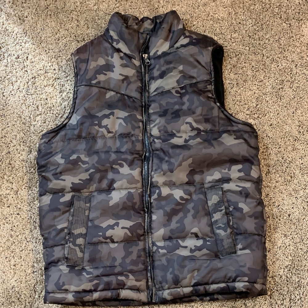 Weatherproof Black and Gray Camouflage Jacket